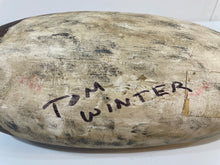 Load image into Gallery viewer, Hand Carved Wood Mallard Drake Decoy by Tom Winter, signed