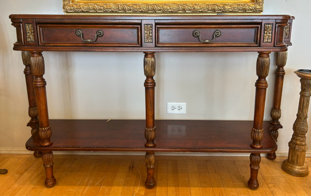 Console Table with Two Drawers and Lower Shelf from Walter E. Smithe