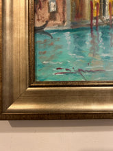 Load image into Gallery viewer, Original Oil Painting of Venetian Canal Scene, signed