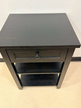 Load image into Gallery viewer, One Drawer Black End Table