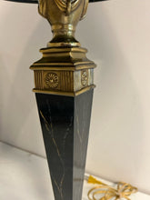 Load image into Gallery viewer, Tall Empire Style Lamp with Black Shade
