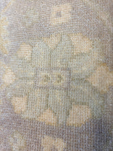 Load image into Gallery viewer, Grey and Beige Oushak Style Wool Blend Area Rug