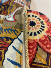 Load image into Gallery viewer, Pair of Down Filled Pillows with Zanzibar Cerulean Schumacher Fabric