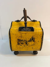 Load image into Gallery viewer, 19th Century Antique Tole Coal Scuttle with Black Transfer Military Scenes