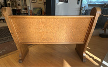 Load image into Gallery viewer, Vintage Oak Church Pew