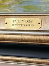 Load image into Gallery viewer, Embelished Art Print "Fall in Park" by Victoria Yurko, signed