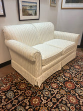 Load image into Gallery viewer, Two Cushion Cream Patterned Loveseat