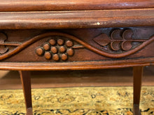 Load image into Gallery viewer, Vintage Occasional Table with Removable Glass Tray Top with Brass Handles