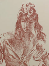 Load image into Gallery viewer, Artist's Proof of Crayon Sketch "Teresa, Yolande & Anna Maria" by William Russell Flint, signed