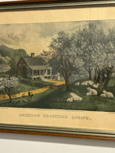 Load image into Gallery viewer, Framed Print "American Homestead Spring" from Currier & Ives