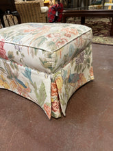 Load image into Gallery viewer, Upholstered Wing Chair and Skirted Ottoman