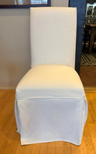 Load image into Gallery viewer, White Slip Covered Parsons Chair