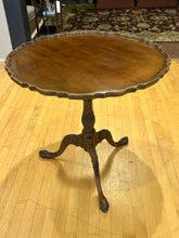 Load image into Gallery viewer, Hand Carved Mahogany Tilt Top Pie Crust Table from Baker Furniture