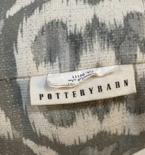 Load image into Gallery viewer, Pair of Grey and White Ikat "Valencia" Pillows from Pottery Barn