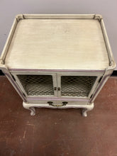 Load image into Gallery viewer, Shabby Chic French Provincial Style Wire Front Side Table/Nightstand