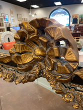 Load image into Gallery viewer, Black Neoclassical Style Beveled Mirror with Gold & Floral Detailing from John Richard Design