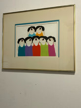 Load image into Gallery viewer, Framed Print "Ten Singing Ladies" by Borys Buzkij, signed