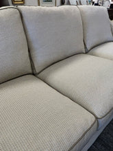 Load image into Gallery viewer, Custom Three Cushion Beige & Grey Upholstered Sofa from Dapha Upholstered Furniture, High Point, NC