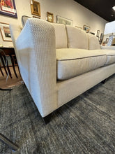 Load image into Gallery viewer, Custom Three Cushion Beige & Grey Upholstered Sofa from Dapha Upholstered Furniture, High Point, NC
