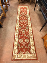Load image into Gallery viewer, Red, Tan & Green Wool Area Rug made in India from Walter E. Smithe