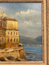 Load image into Gallery viewer, Original Oil Seaside Village by Xavier Rabous, signed