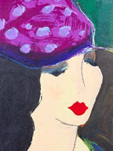 Load image into Gallery viewer, Framed Serigraph "Erica in Hat" by Itzchak Tarkay, signed & numbered