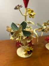 Load image into Gallery viewer, Floral Toile Candleholders from Italy