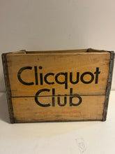 Load image into Gallery viewer, Vintage Clicquot Club Soda Bottle Crate