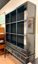 Load image into Gallery viewer, Two Piece Black Ming Display Cabinet from Ethan Allen