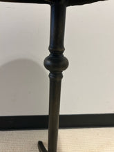 Load image into Gallery viewer, Round End Table with Bronzed Metal Base from Bernhardt