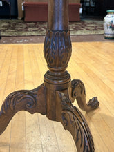 Load image into Gallery viewer, Hand Carved Mahogany Tilt Top Pie Crust Table from Baker Furniture