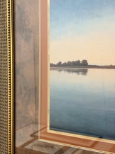 Load image into Gallery viewer, Framed Print of Row Boat on Calm Water