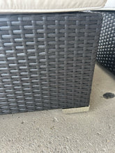 Load image into Gallery viewer, NEW Pair of Woven  Outdoor Chairs with Cream Cushions