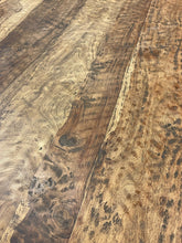 Load image into Gallery viewer, Rustic Wood Dining Table with 2 Black Arm Chairs and 4 Windsor Style Side Chairs