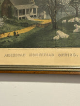 Load image into Gallery viewer, Framed Print "American Homestead Spring" from Currier & Ives