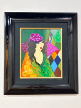 Load image into Gallery viewer, Framed Serigraph "Erica in Hat" by Itzchak Tarkay, signed & numbered