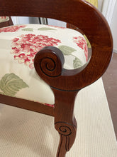 Load image into Gallery viewer, Wood Framed Floral Upholstered Arm Chair