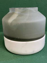 Load image into Gallery viewer, Frosted Glass Vase/Votive Candleholder on Gray Stone Base