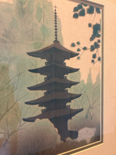 Load image into Gallery viewer, Print of Pagoda in Bamboo Frame
