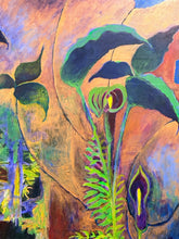 Load image into Gallery viewer, Original Acrylic "Jack in the Pulpit and Kimono" by Ian Baker Johnson, signed