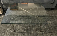 Load image into Gallery viewer, Reproduction Barcelona Glass Top Coffee Table Designed by Mies van der Rohe
