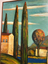 Load image into Gallery viewer, Wall Panel of Tuscany Scene, signed (I)