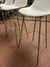 Load image into Gallery viewer, Set of Three Eames Molded Plastic Bar Stools from Herman Miller