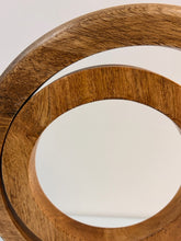 Load image into Gallery viewer, Mango Wood Abstract Circular Sculpture on Marble Base