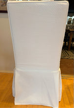 Load image into Gallery viewer, White Slip Covered Parsons Chair