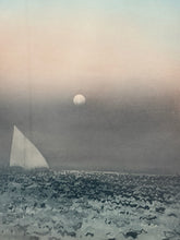 Load image into Gallery viewer, Framed Etching "A Fleur D'eau Suite" by Kaiko Moti, signed & numbered