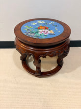 Load image into Gallery viewer, Accent Table/Plant Stand with Cloisonne Inlay