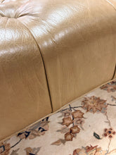 Load image into Gallery viewer, Large Olive Green Tufted Leather Ottoman