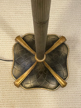 Load image into Gallery viewer, Tiffany Style Torchiere Floor Lamp with Antique Brass Finish