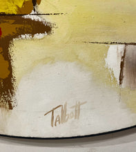 Load image into Gallery viewer, Original Abstract Acrylic Painting on Round Stretched Canvas by Tallbott, signed